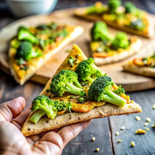 Grilled Broccoli and Avocado Flatbread